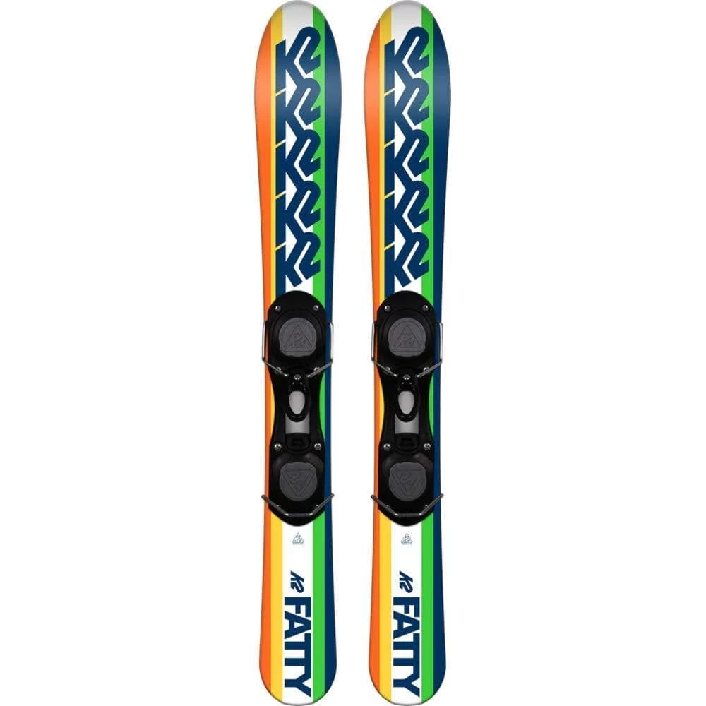 K2 Fatty Rocker Skiboards Snowblades 88cm With Ski Boot Bindings 2019 3 K2 Fatty Rocker Skiboards Snowblades 88cm With Ski Boot Bindings 2019